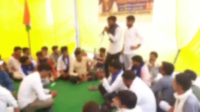 हनुमानगढ़: हाथरस में हुए गैंगरेप प्रकरण को लेकर भीम आर्मी का हनुमानगढ़ जंक्शन के ज़िला कलेक्ट्रेट के समक्ष धरना प्रदर्शन