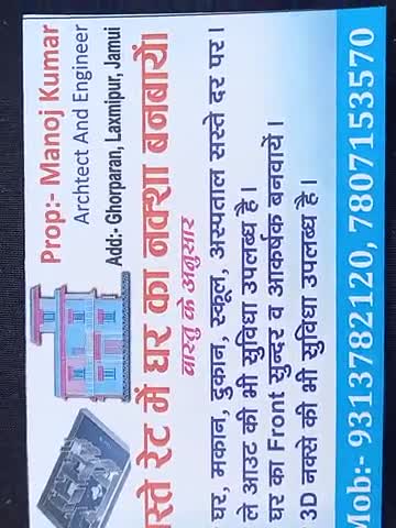 भारत में कहीं का भी हो,  घर का नक्शा बनाया जाता है।