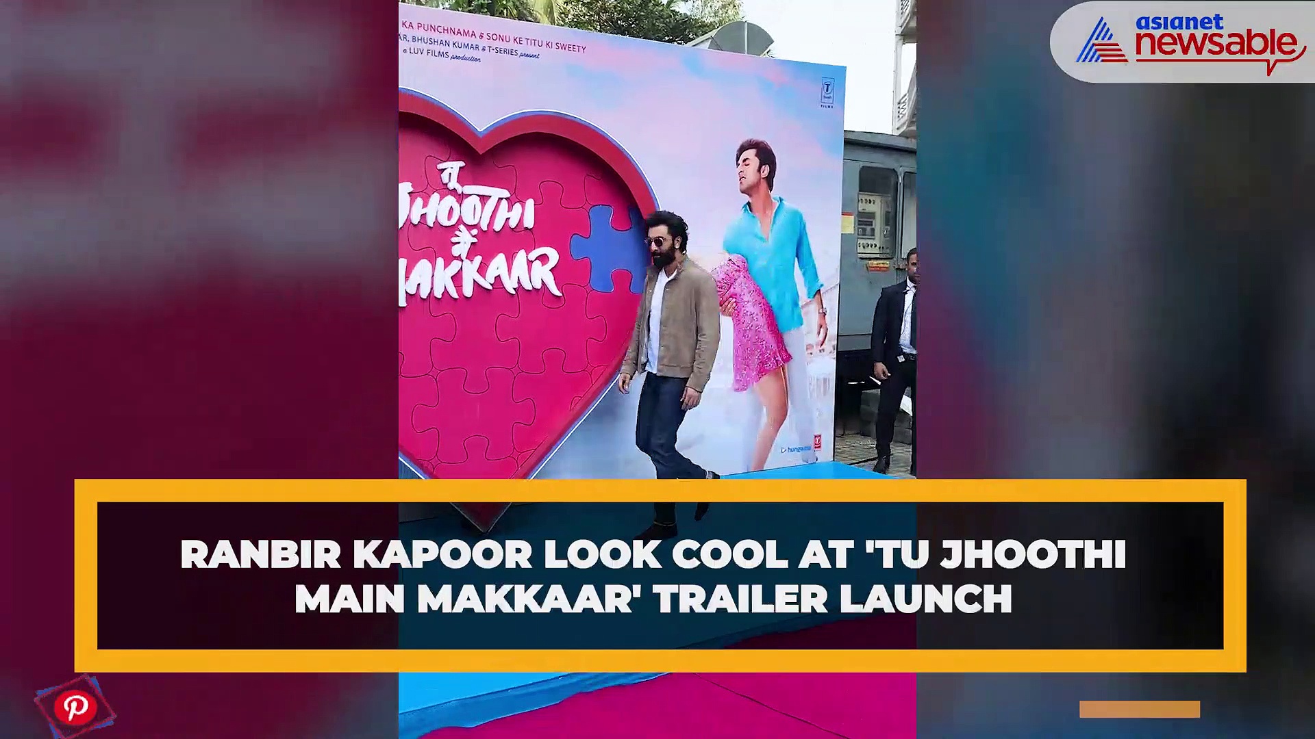 Ranbir Looks Like A Stud In His Clean Casuals & Heavy Beard At Tu Jhooti  Main Makkar Trailer Launch