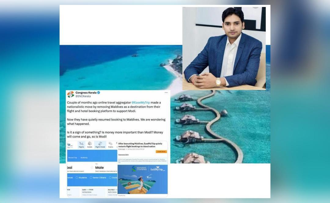 Took immediate action: EaseMyTrip on Congress' 'Maldives bookings' remark