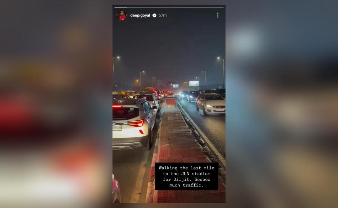 So much traffic: Deepinder Goyal as he walks to Diljit Dosanjh concert in Delhi