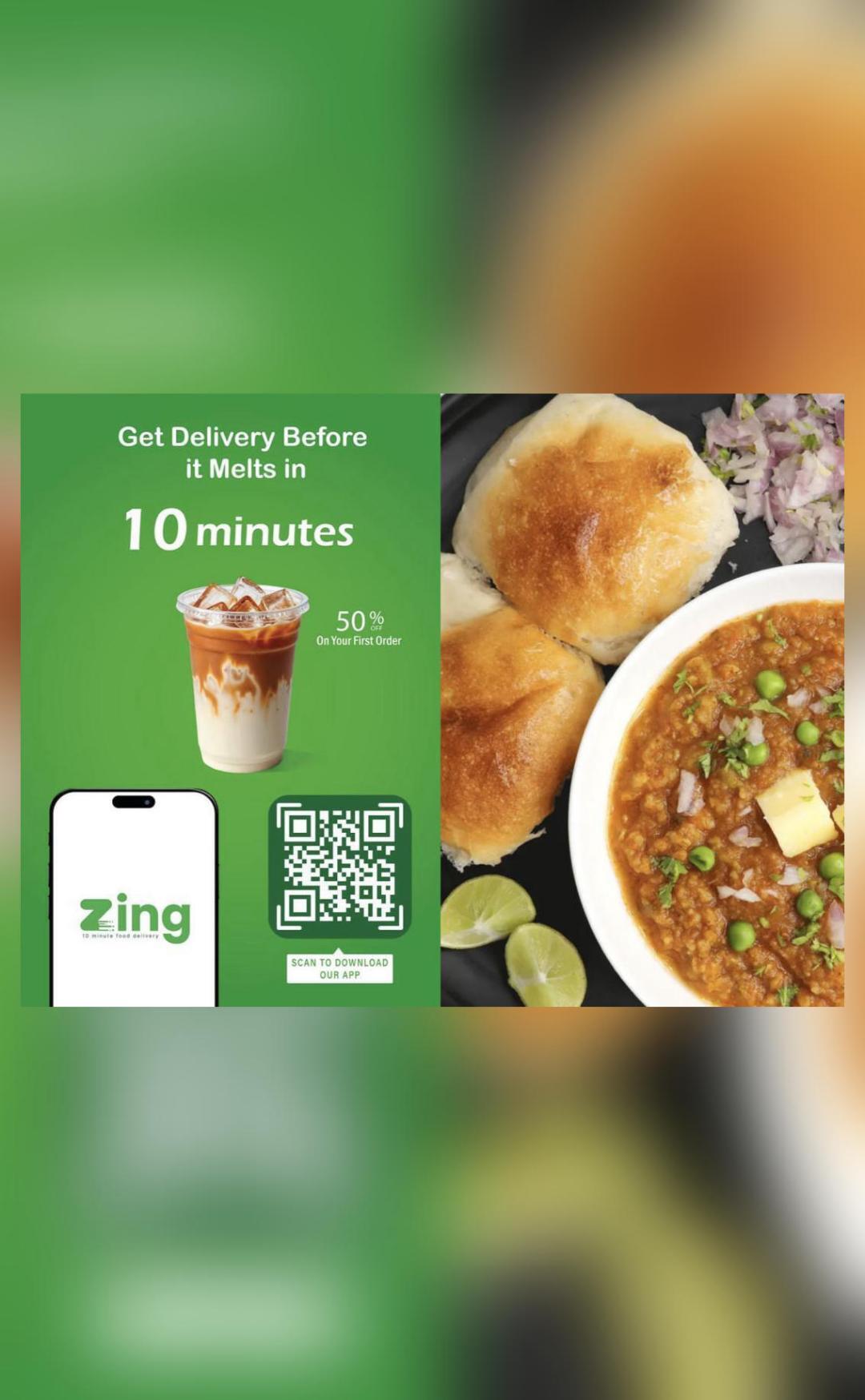 Zing, a 10-minute food delivery app, launches in Gurugram
