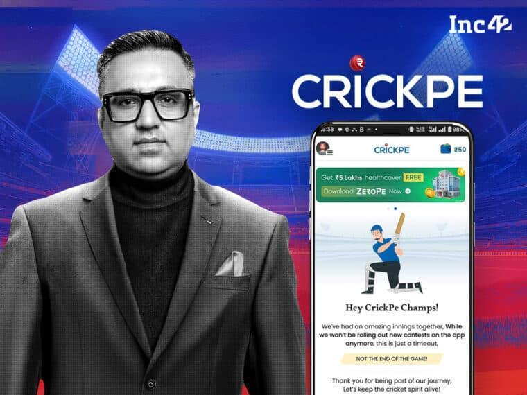 Ashneer Grover shuts down fantasy cricket app CrickPe