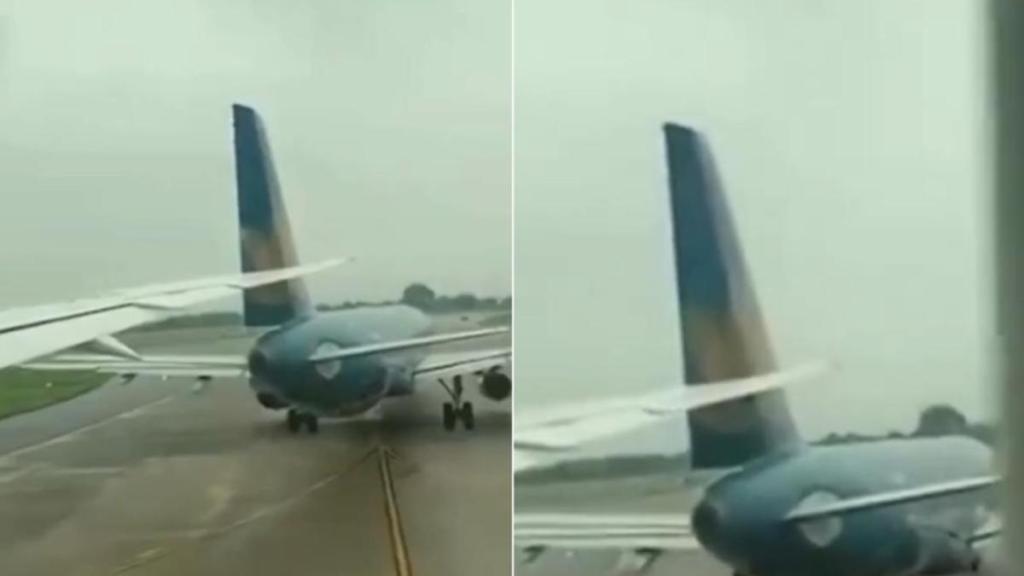 Vietnam Airlines plane collides with parked aircraft at Hanoi Airport, slices its tail