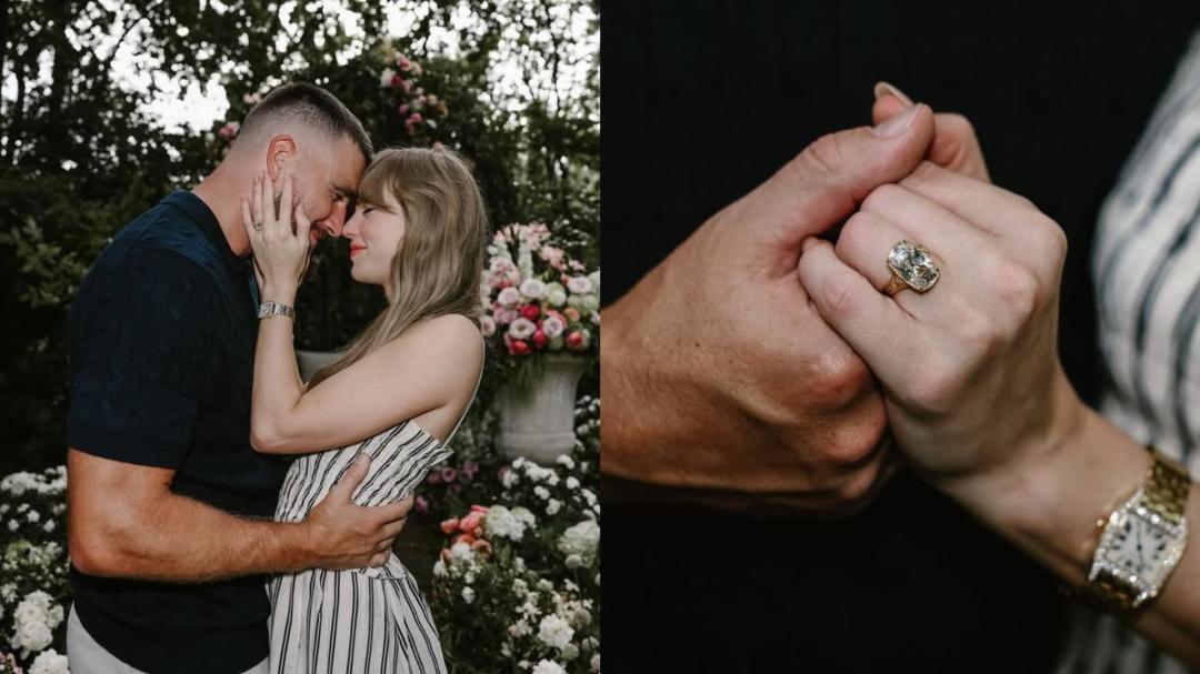 What did Taylor Swift wear on her engagement with Travis Kelce?