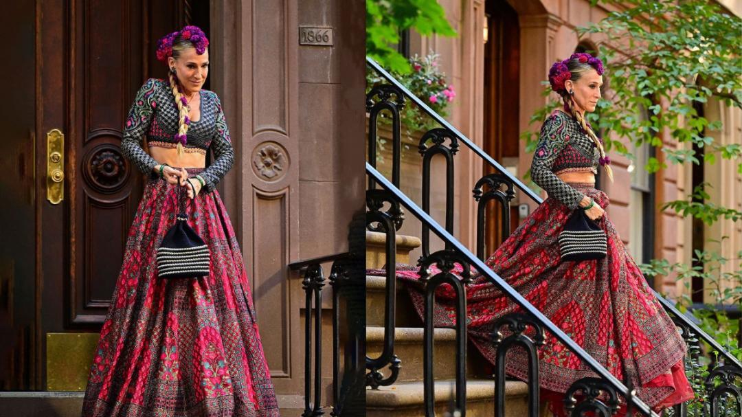 When Sarah Jessica Parker went viral in ₹3.30 lakh Indian lehenga