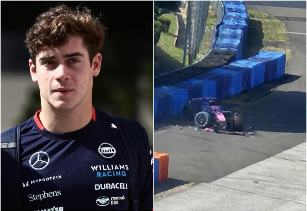 Alpine's Franco Colapinto crashes during tyre test in Hungary