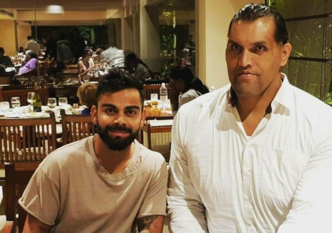 The Great Khali reveals how he met Virat Kohli for the first time
