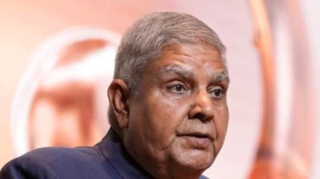  Ex-VP Dhankhar congratulates CP Radhakrishnan on becoming next VP