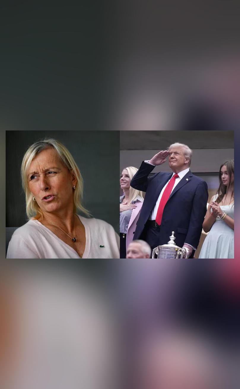Never saw Trump clap in US Open final, he is so jealous: Martina Navratilova