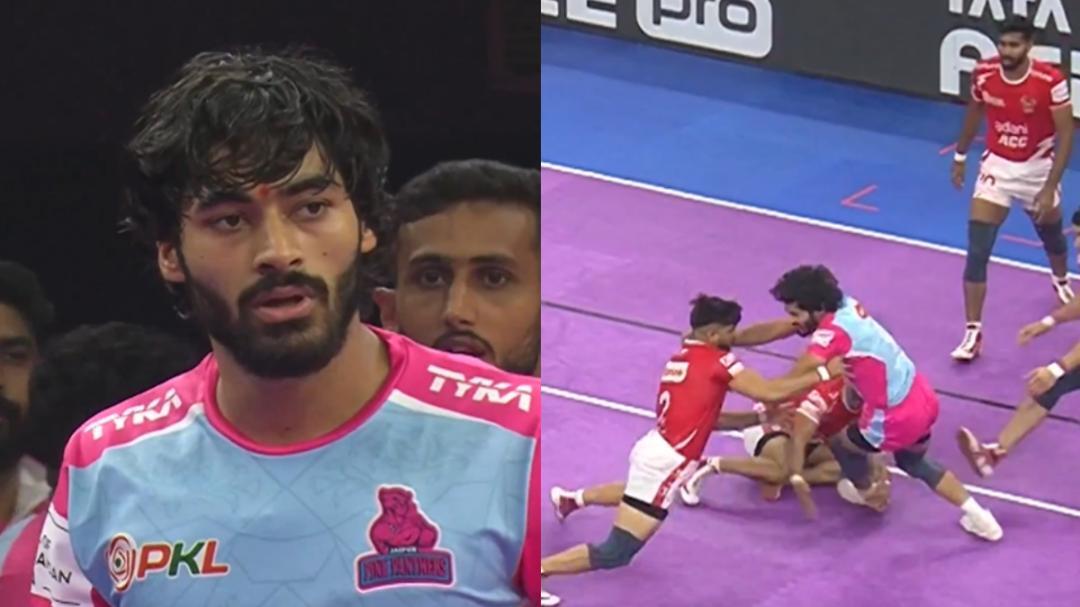 Video: Nitin Dhankhar shines bright with 4-point raid in PKL 12