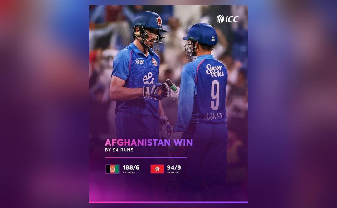 Afghanistan record their biggest-ever win in T20 Asia Cup
