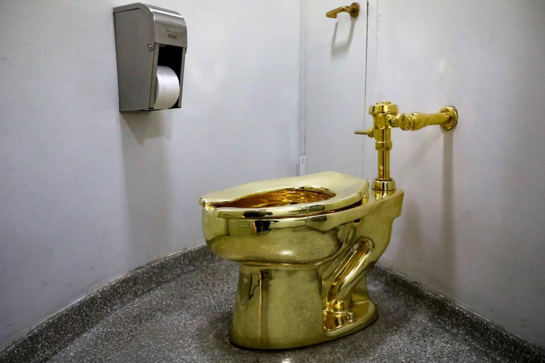 Toilet made of gold, called 'America', sells for ₹107 crore