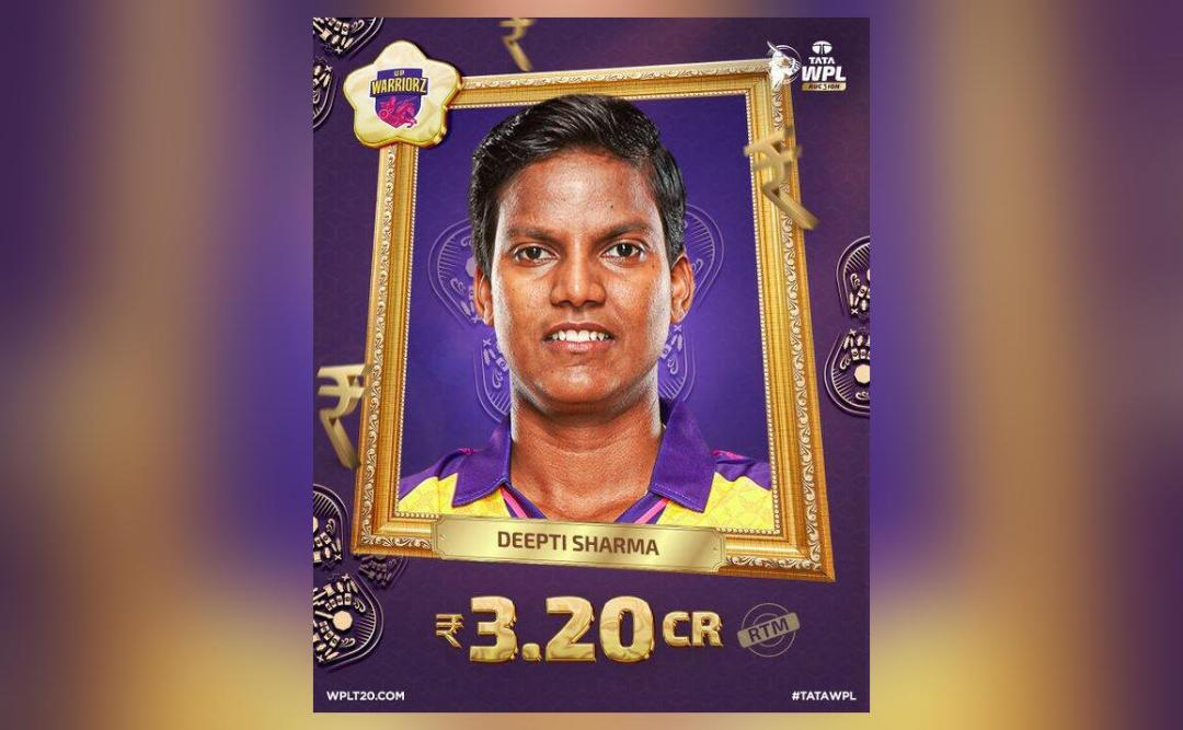 Deepti Sharma becomes joint second-most expensive player in WPL history