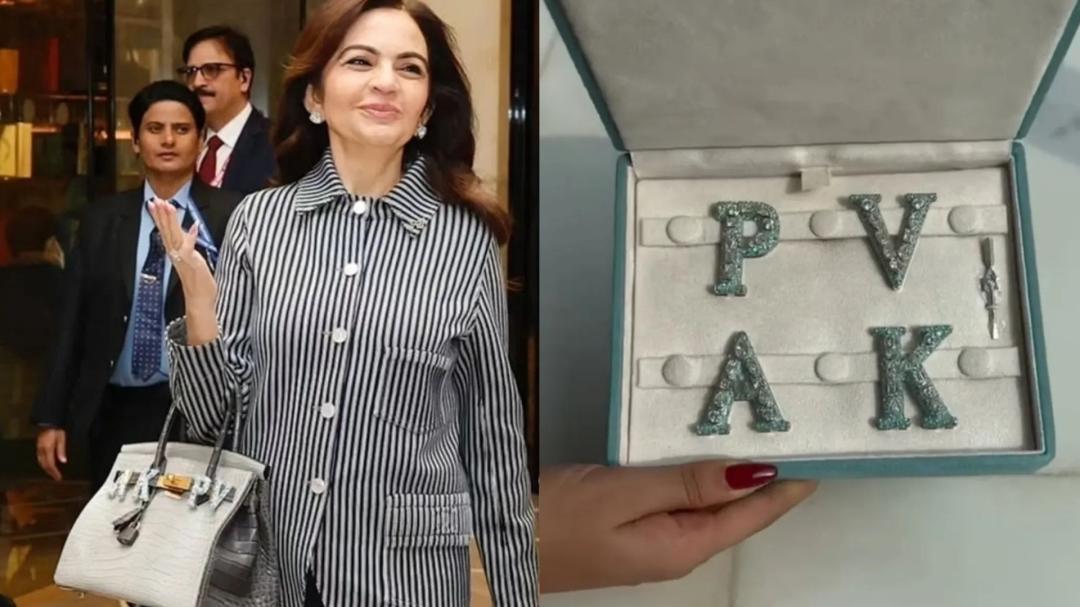 Nita Ambani gets Hermes bag with 'AKPV' initials at WPL auction