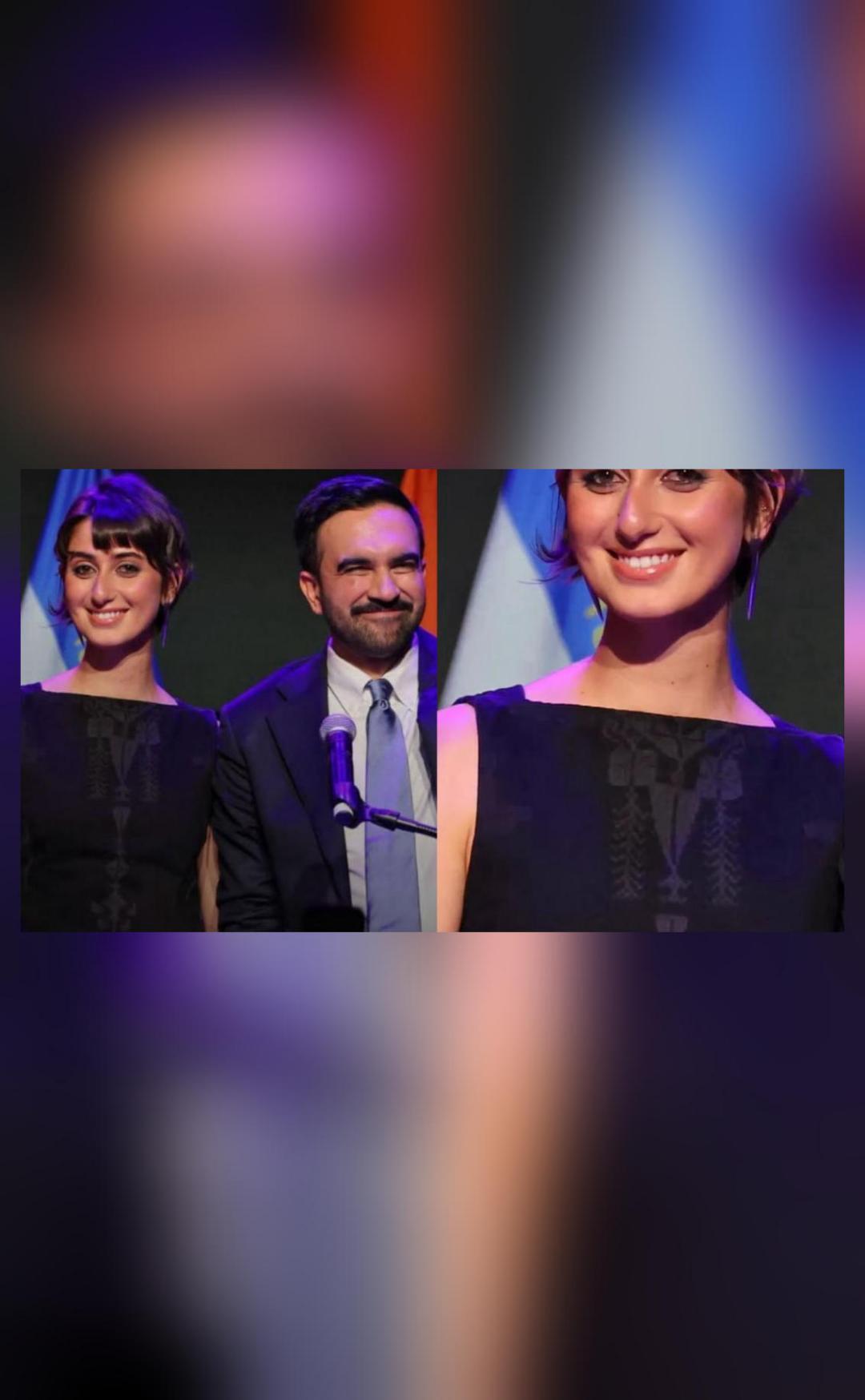 What was Mamdani's wife Rama wearing during his victory speech?