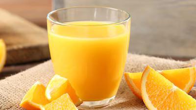 What happens to the body if a person drinks orange juice daily for 2 months?
