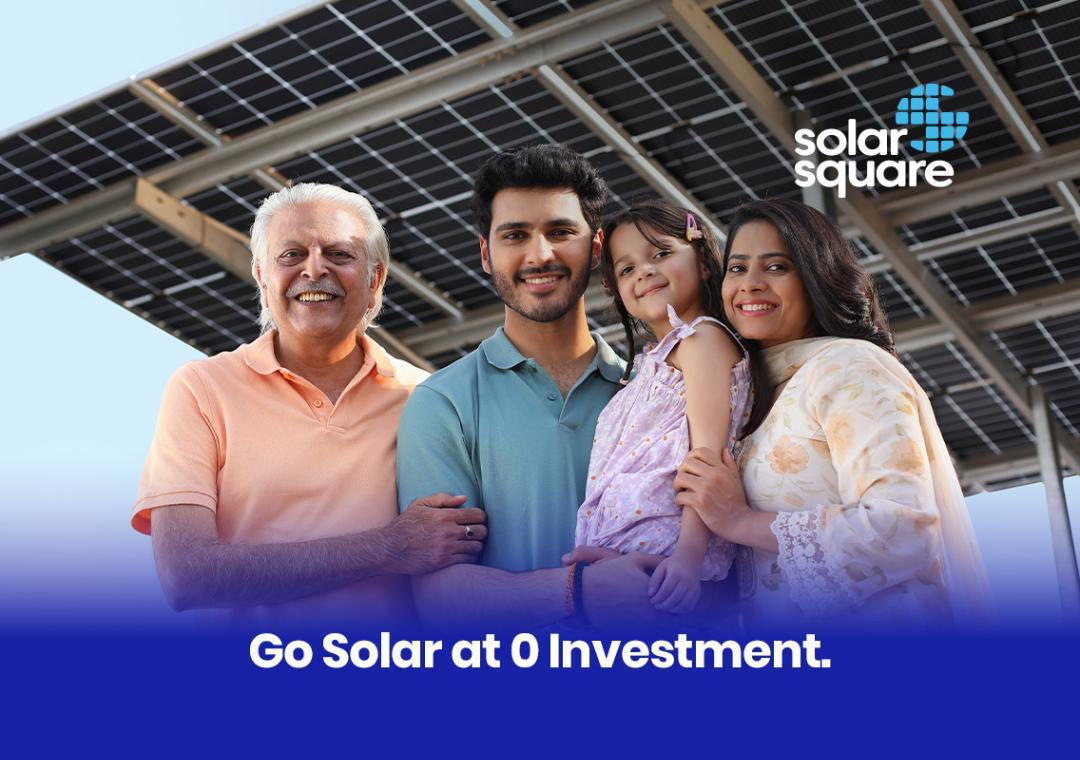 SolarSquare’s Zero Investment Plan makes going solar easy for homeowners