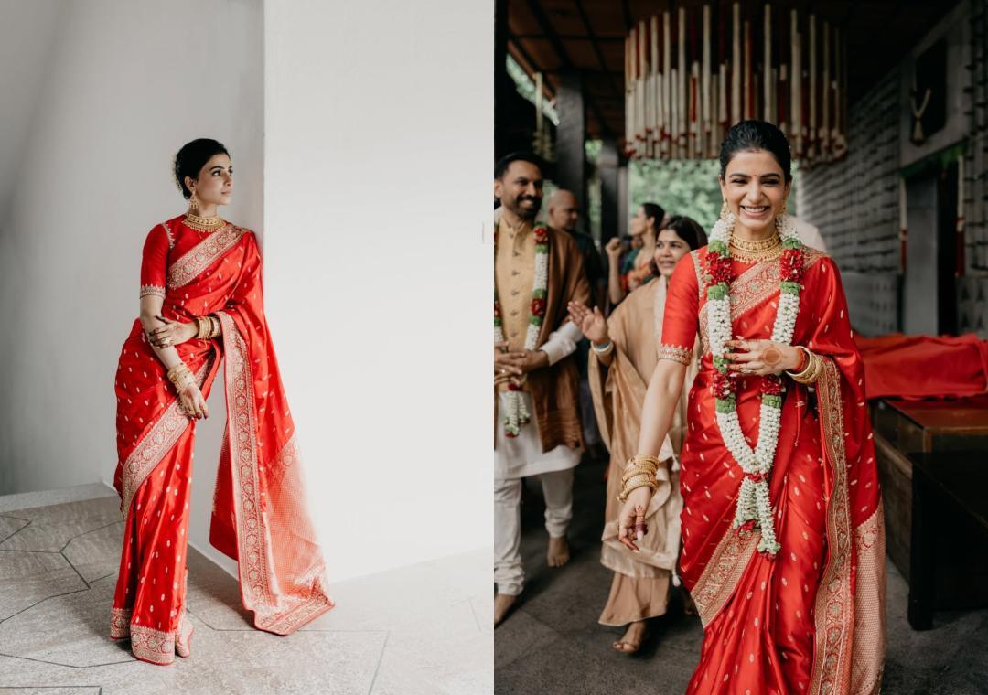Designer shares new pics of Samantha from her wedding