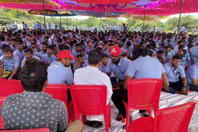 Over 100 Samsung workers detained amid strike over low wages at TN plant