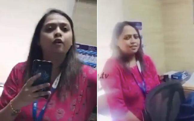 SBI manager who argued over speaking Kannada issues apology