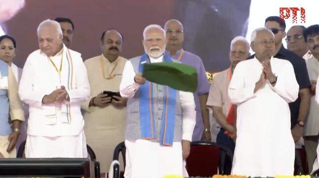 PM Modi flags off 1st made-in-India locomotive to be exported from Bihar