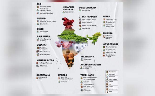 Govt shares graphic showing which Indian states will export what to UK as trade deal signed