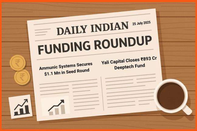 Ammunic raises $1.1 mn; Yali Capital closes ₹893 cr deeptech fund