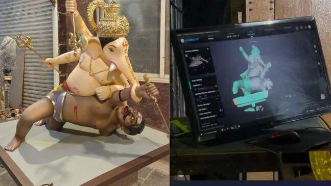 Pune sculptor uses 3D scanners, robots to craft Ganpati idols