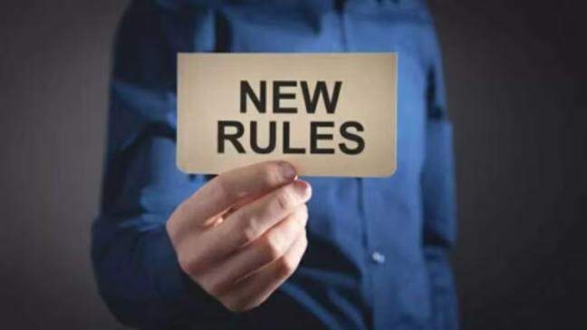 What're the major financial rules that are changing from tomorrow?