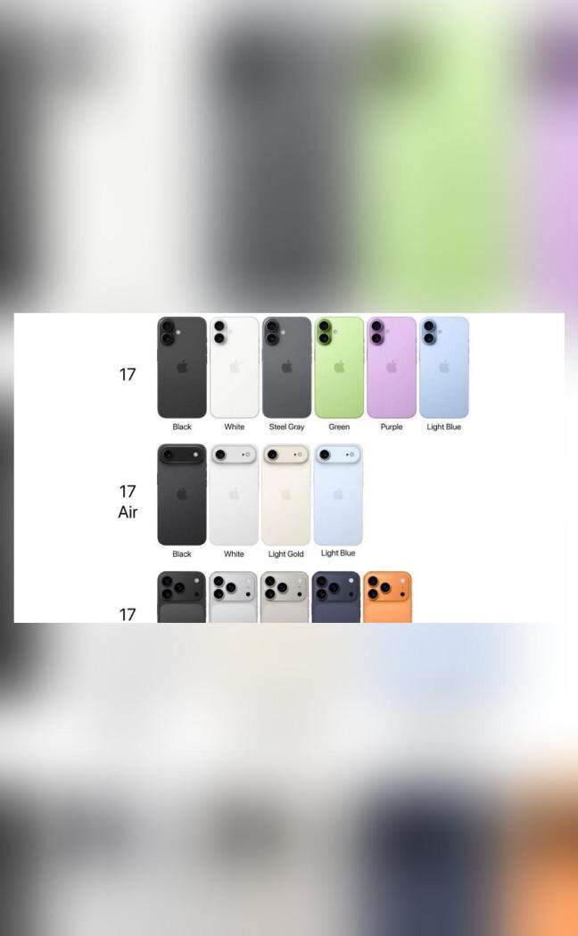 iPhone 17 series colour variants leaked ahead of launch: Report