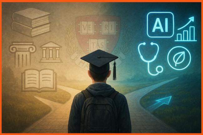 Harvard warns 10 college degrees losing value