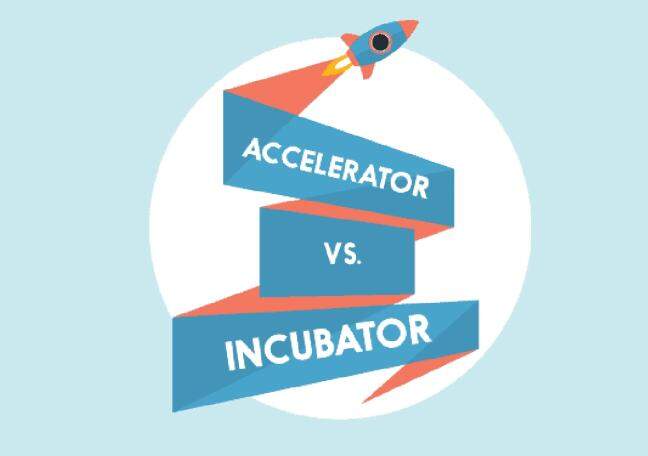 What distinguishes incubators from accelerators in startup growth?