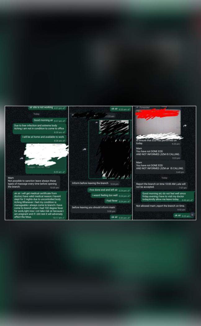 Pregnant bank employee shares chats with 'toxic' manager, says 'He is harassing me mentally'